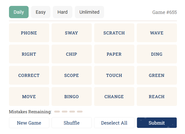 connections game